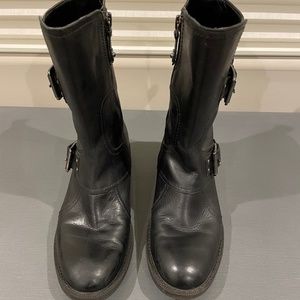 Enzo Angiolini Black Leather Boots